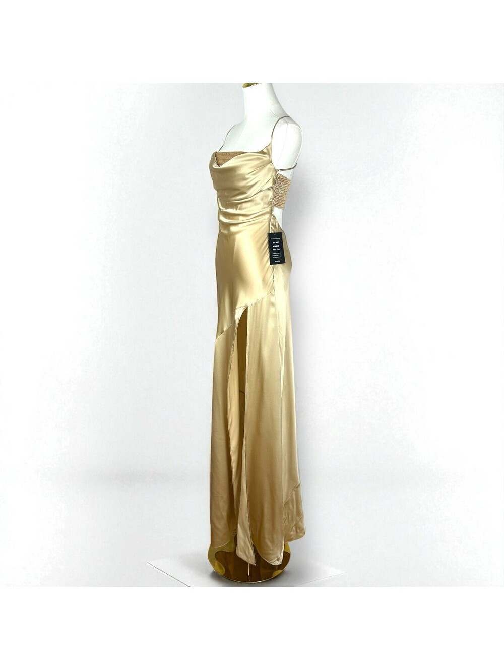 NWT $798 Retrofete Emery Crystal Sequin Embellished  silk maxi dress size Large - Picture 7 of 7